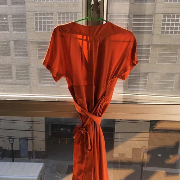Banana Republic saffron silk dress size dress 6 - Picture 3 of 5